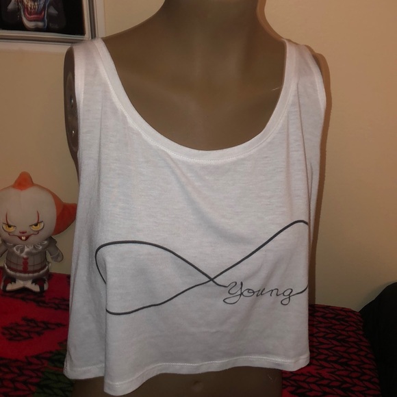Tops - Moving sale Fresh tops white infinity tank medium